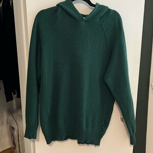 Merino and cashemere hoodie sweater made in Canada